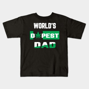 World's Dopest Dad t shirt Kids T-Shirt